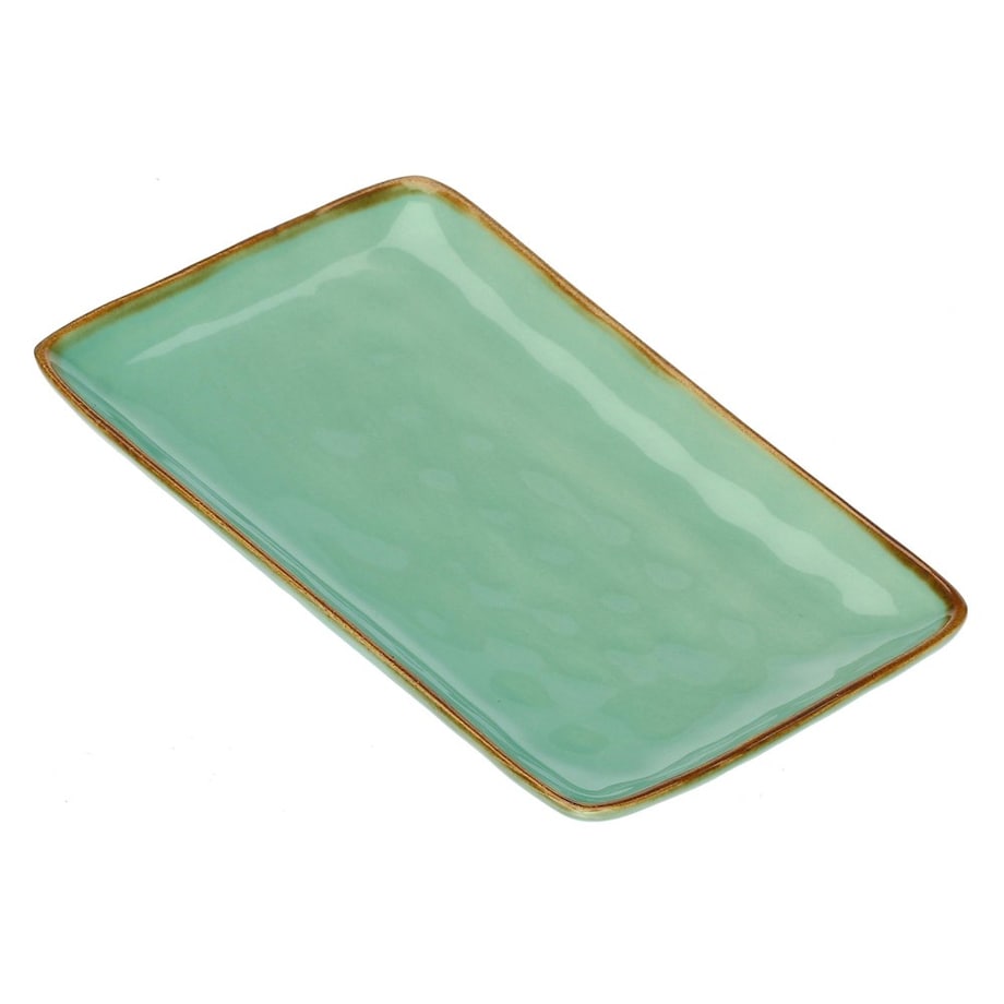 Zestaw 2 tac prostokątnych Concerto Verde Acqua - Miętowy, 27 x 19 cm