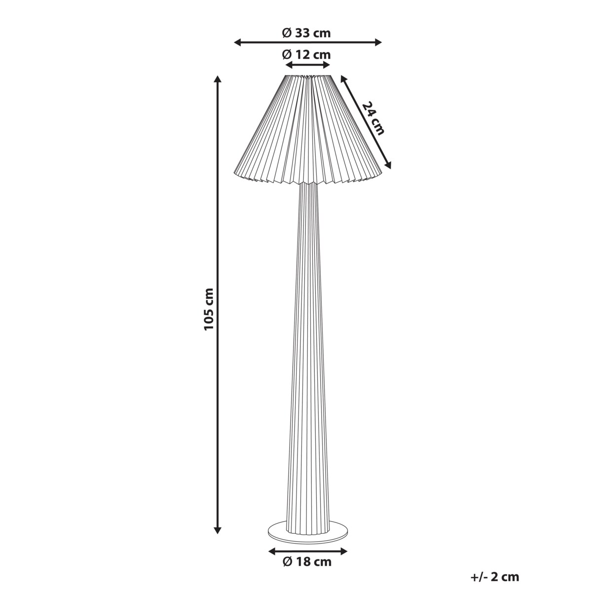 Lampa podłogowa ALIGIDE Naturalny