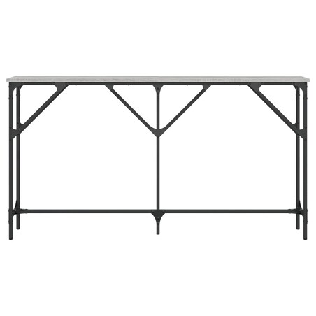 vidaXL Stolik konsolowy, szary dąb sonoma, 140x23x75 cm