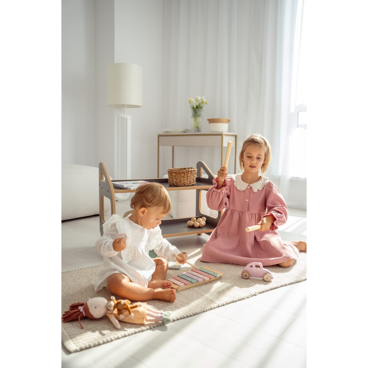 MINI regał montessori - szary