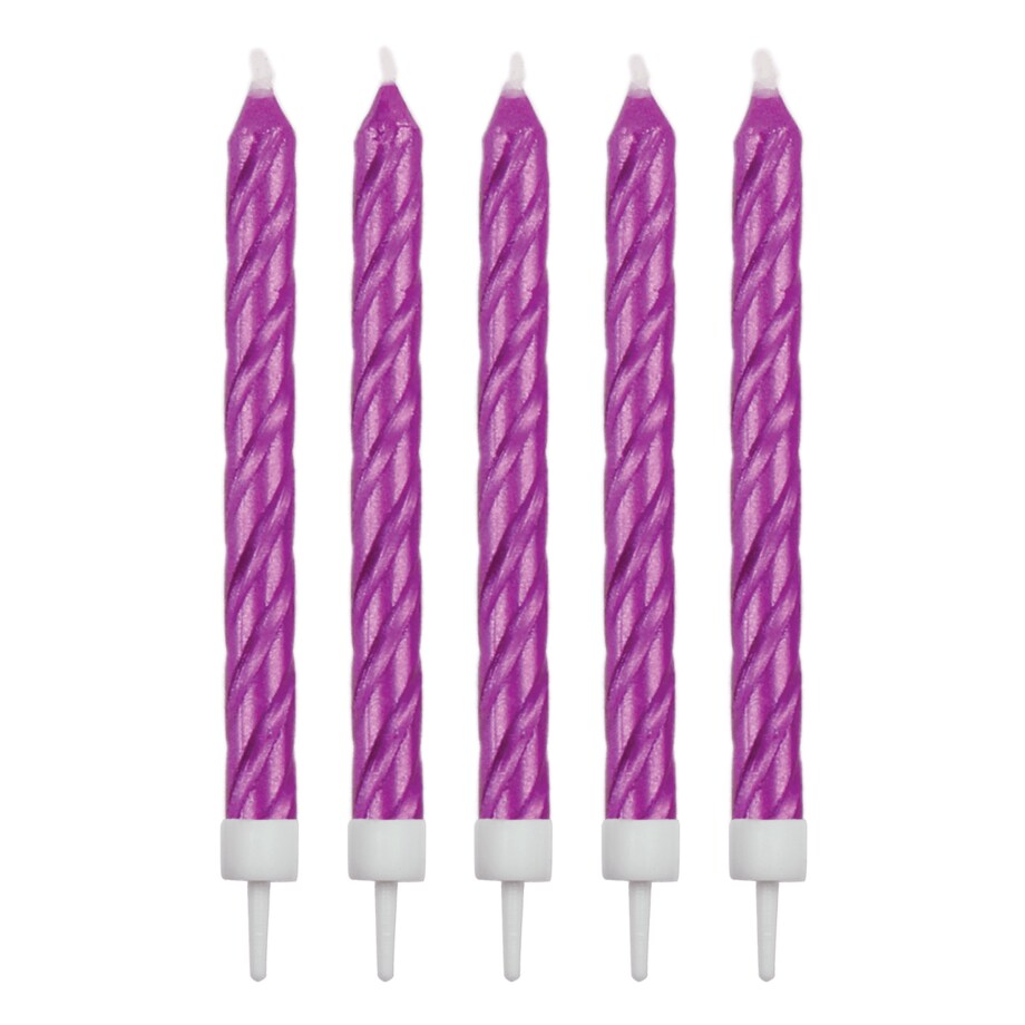 PME Świeczki różowe Happy Birthday (16 sztuk) różowy