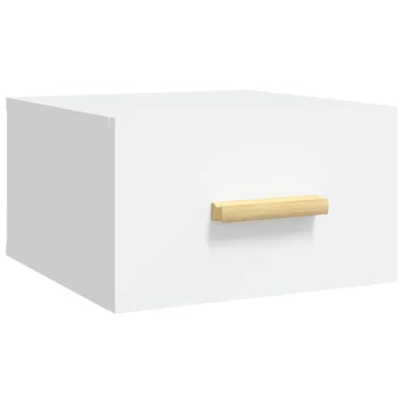 vidaXL Wisząca szafka nocna, biała, 35x35x20 cm