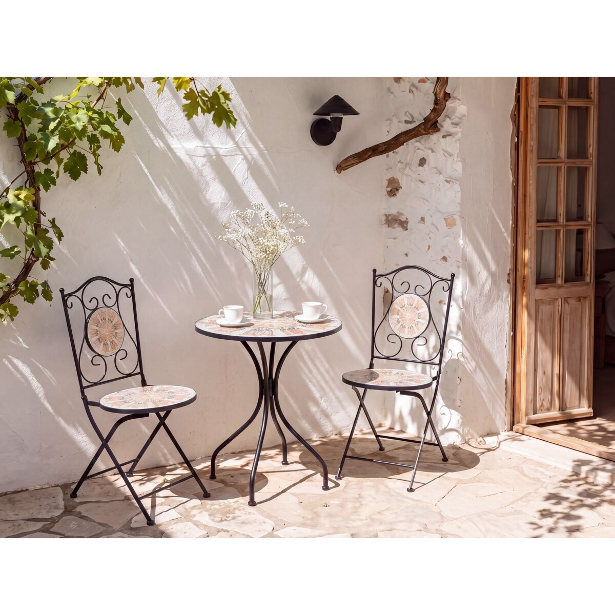 Stolik bistro SETTALA 60 cm 60 cm Metal Kolorowy