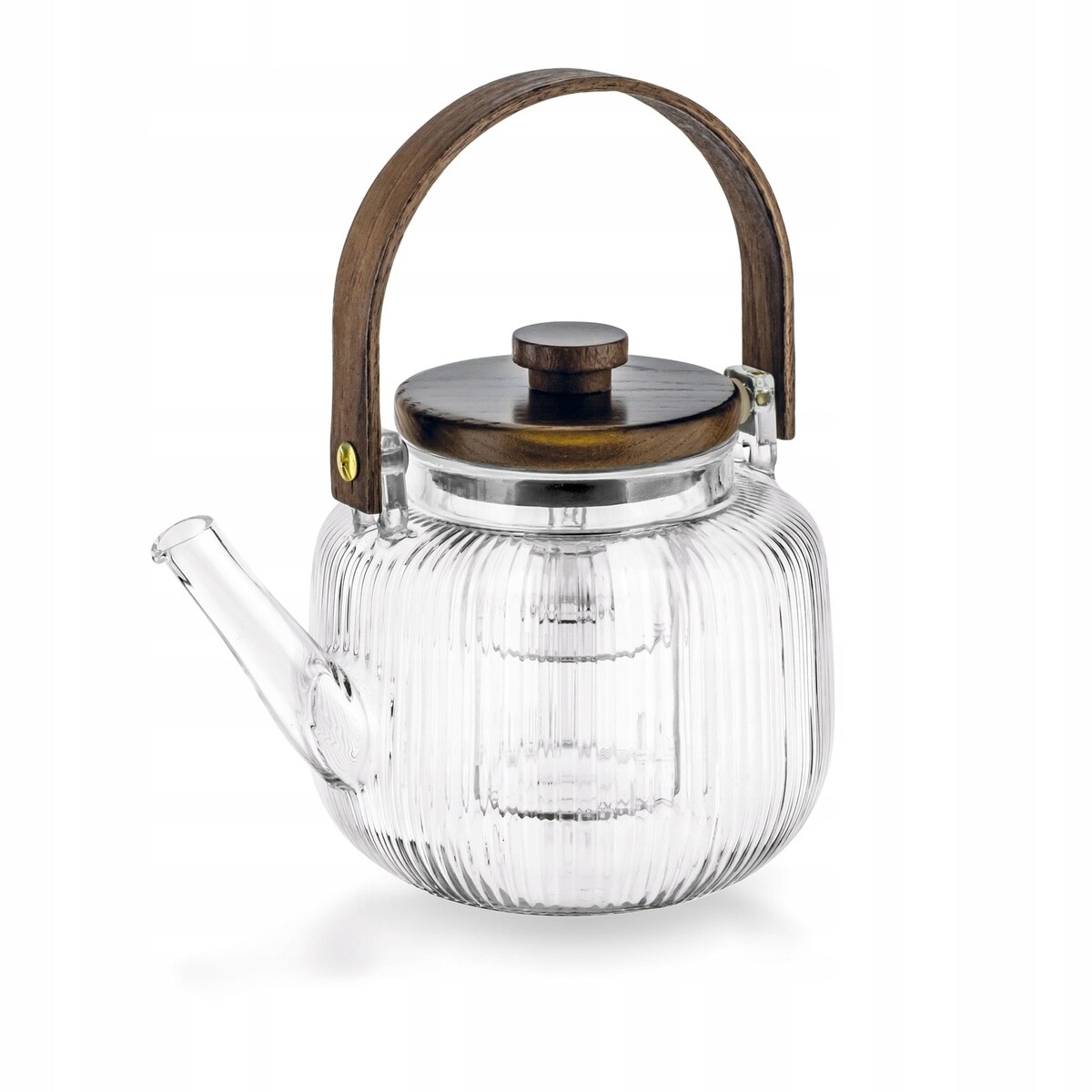 Dzbanek do herbaty ZIOŁA ze szklanym zaparzaczem w środku 1L rączka box