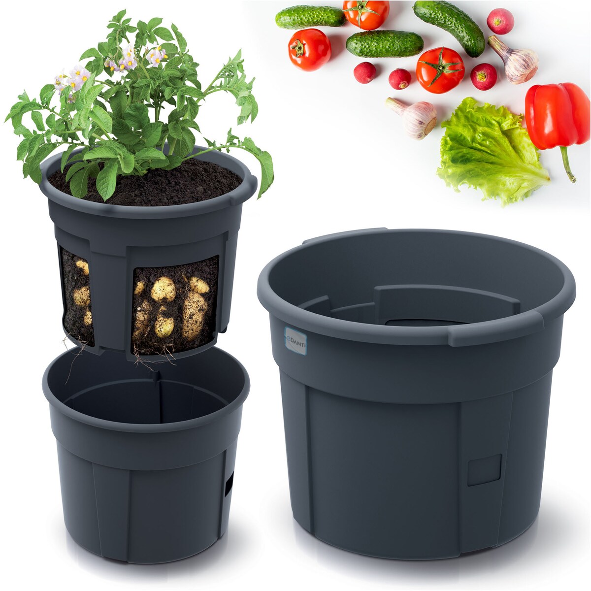 Doniczka Donica Do Sadzenia Ziemniaków Uprawy Warzyw 29,5 Cm