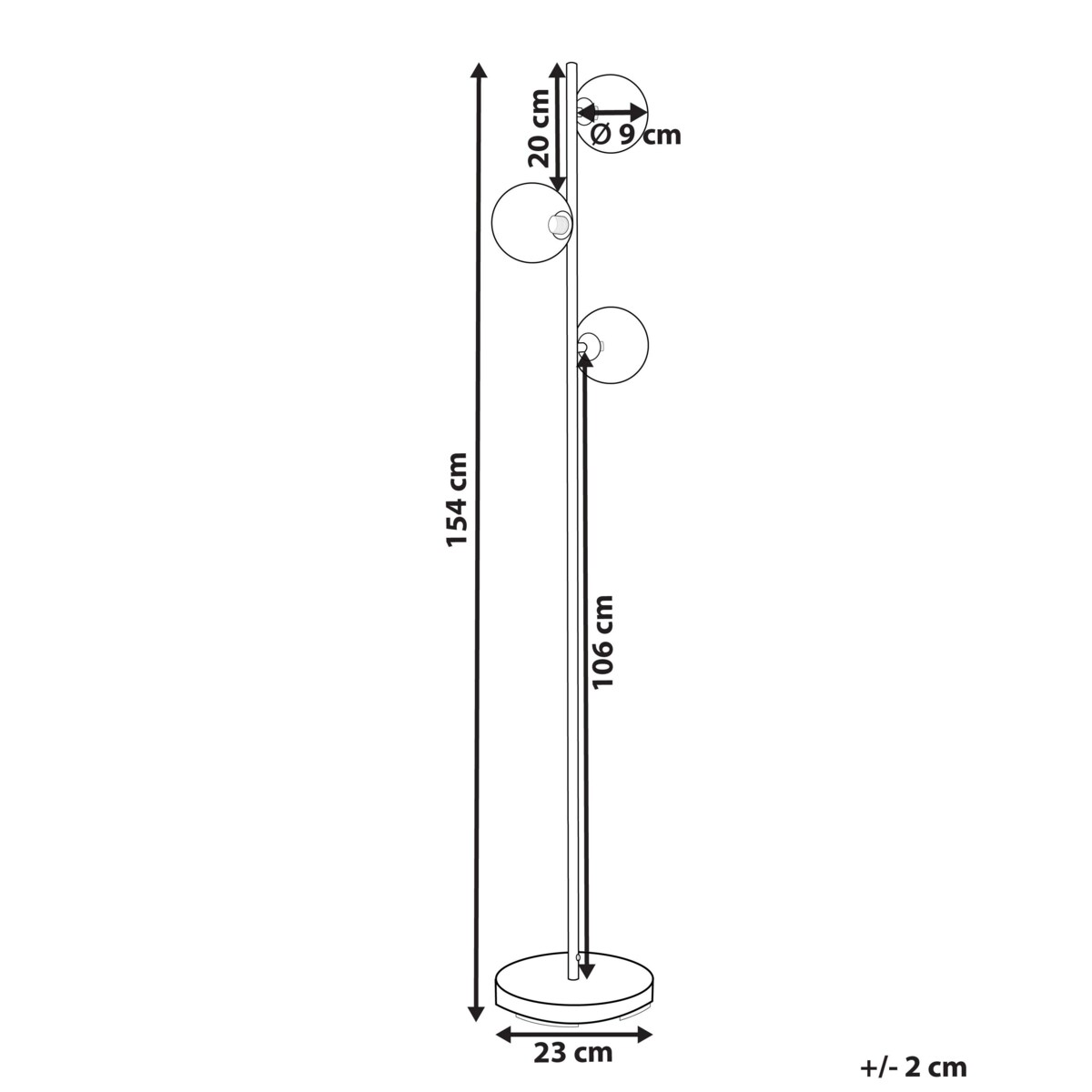 Lampa podłogowa RAMIS Metal Srebrny