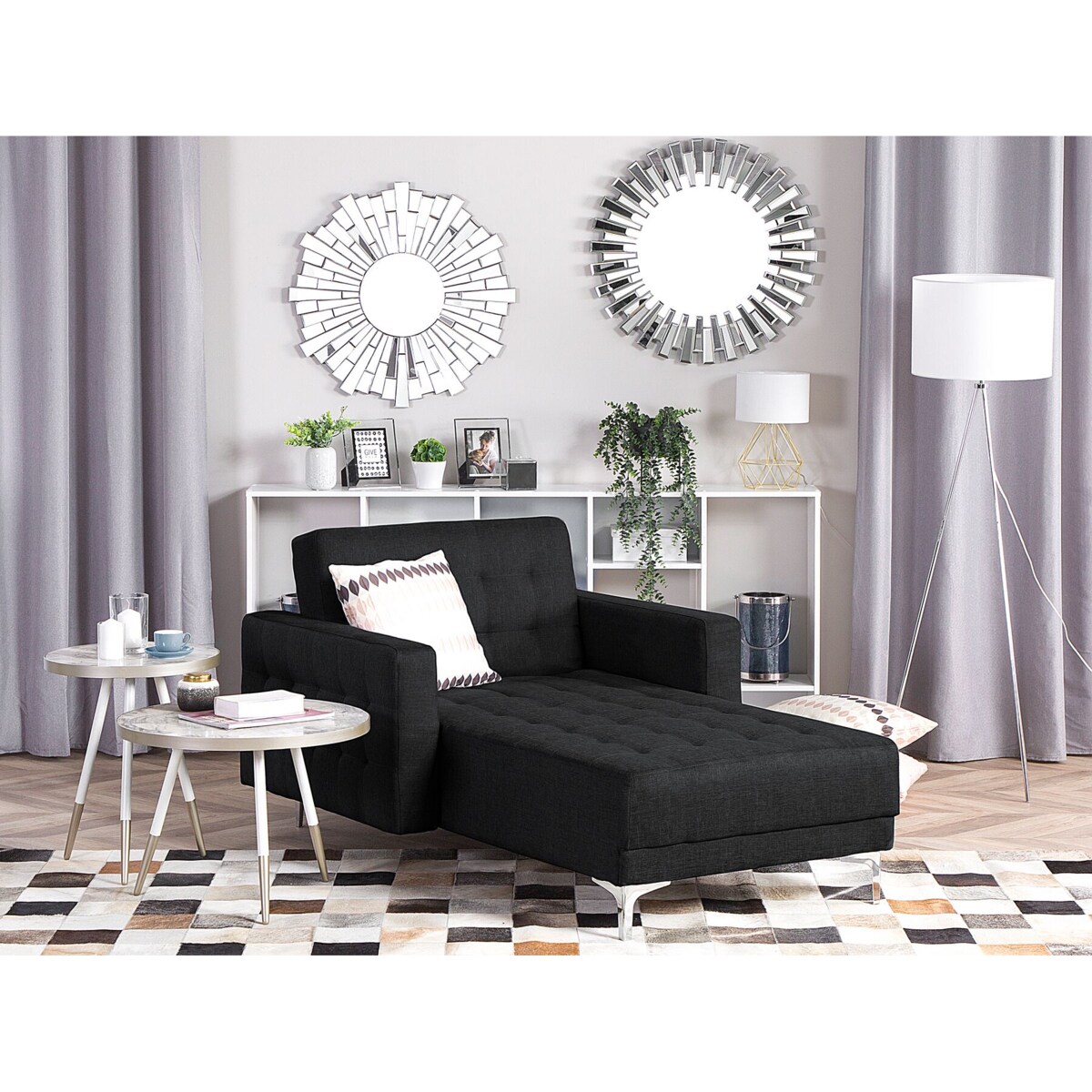 Szezlong grafitowy ABERDEEN