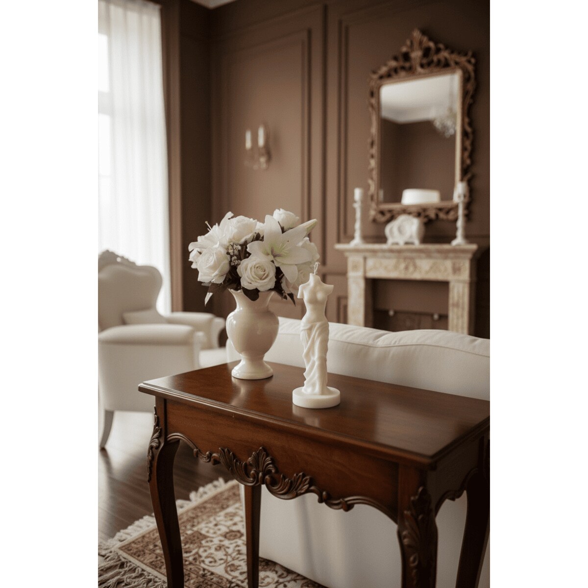 Świeca sojowa Venus – artystyczna rzeźba z naturalnego wosku, idealna jako elegancki prezent dla kobiety