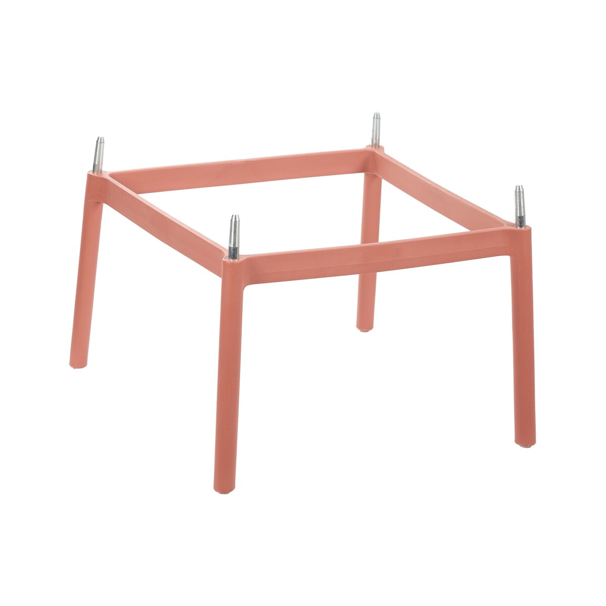 Zestaw 2 krzeseł barowych ARICCIA Materiał syntetyczny Jasnoczerwony