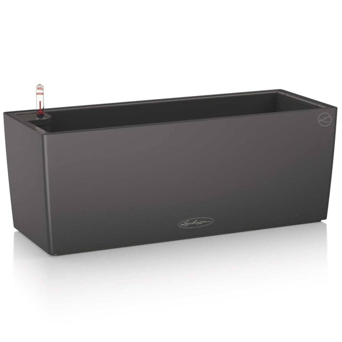 LECHUZA Donica Balconera Color 50 ALL-IN-ONE, szara, 15673