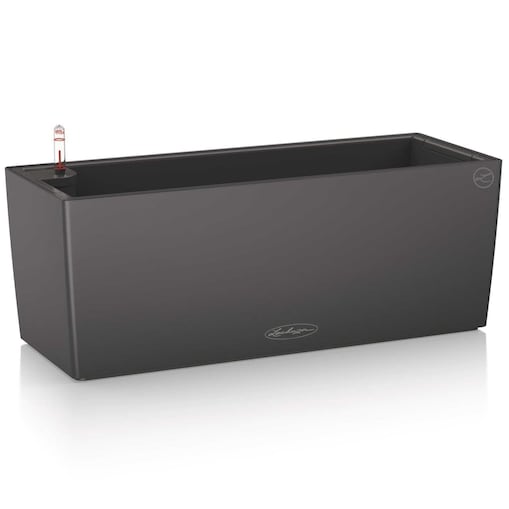 LECHUZA Donica Balconera Color 50 ALL-IN-ONE, szara, 15673