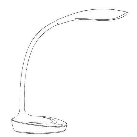 Stojąca LAMPKA biurkowa SWAN 106093 Markslojd nocna LAMPA stołowa LED 4,6W 3000K z wbudowanym portem USB biała