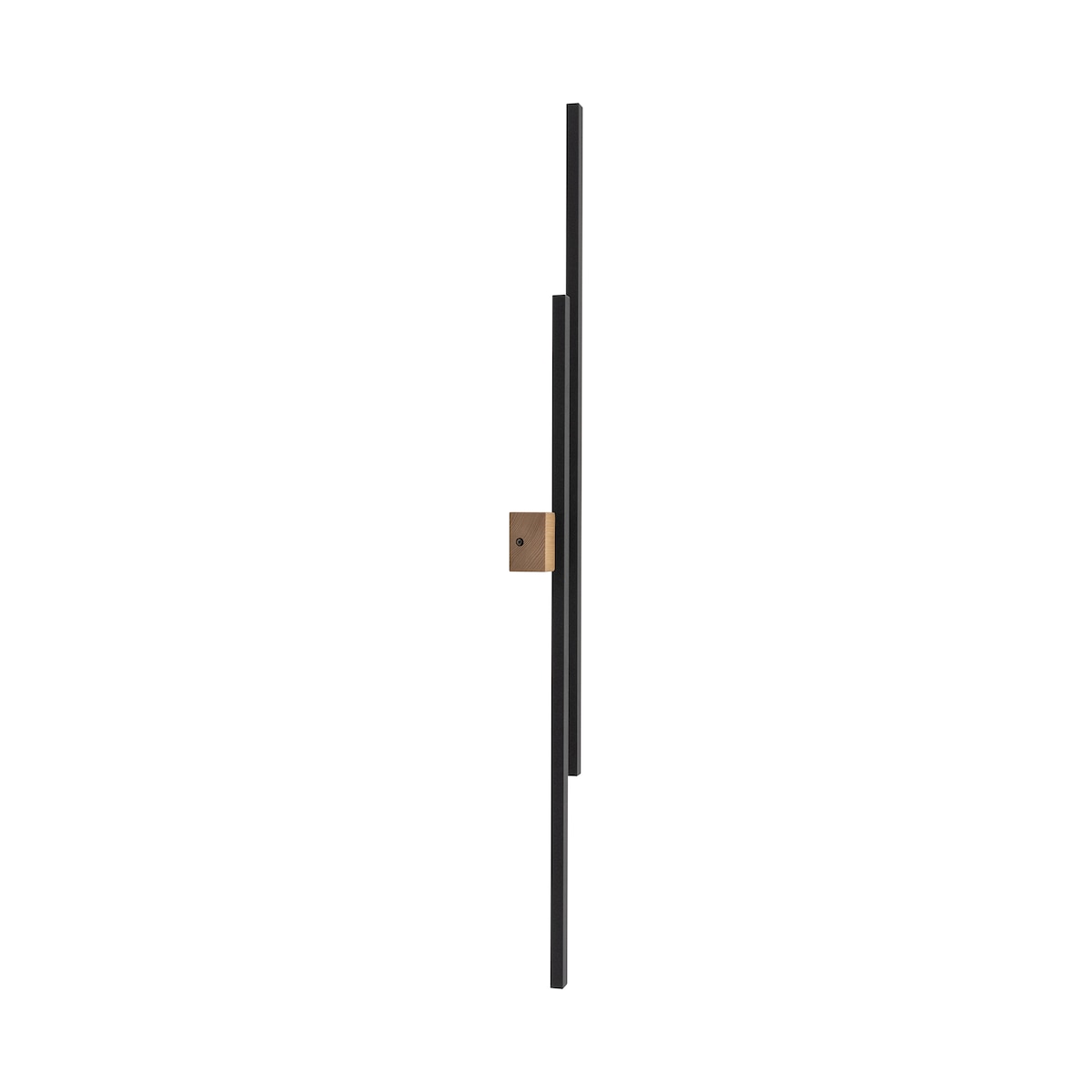 Kinkiet ścienny LED 45W TK Lighting FLASH WOOD 6416 czarny/drewno sosna 3000K nowoczesna lampa do salonu i sypialni