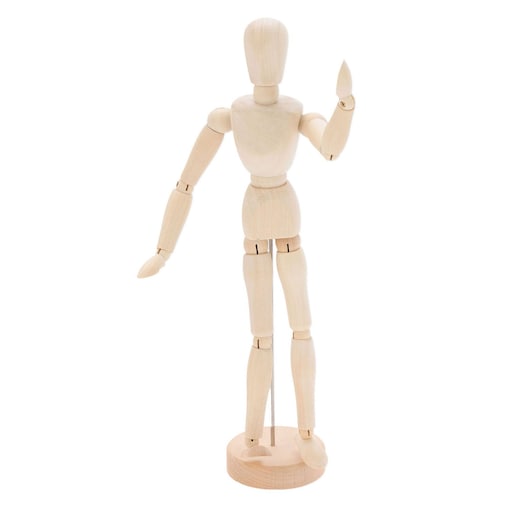 Lalka do Malowania Rysowania Manekin drewniany Figurka Postać do SZKICU 33 cm