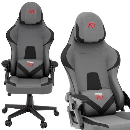 Fotel gamingowy regulowany Aragon biurowy dla GRACZA obrotowy krzesło