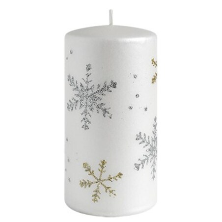 Świeca FROST walec duży 7xh17,5cm parafinowa biała