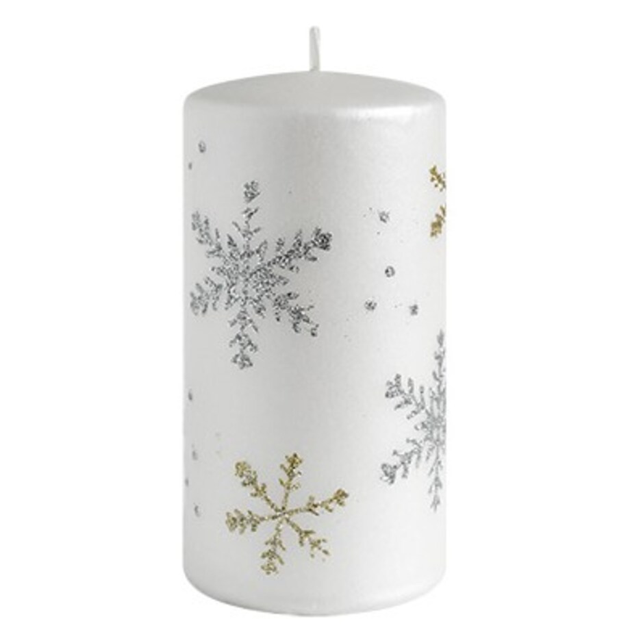 Świeca FROST walec duży 7xh17,5cm parafinowa biała