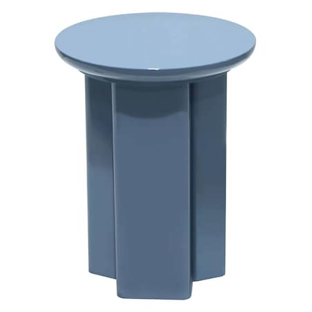 Stolik kawowy boczny Ø40 cm glossy 50,5x40x40 cm BRITTA niebieski