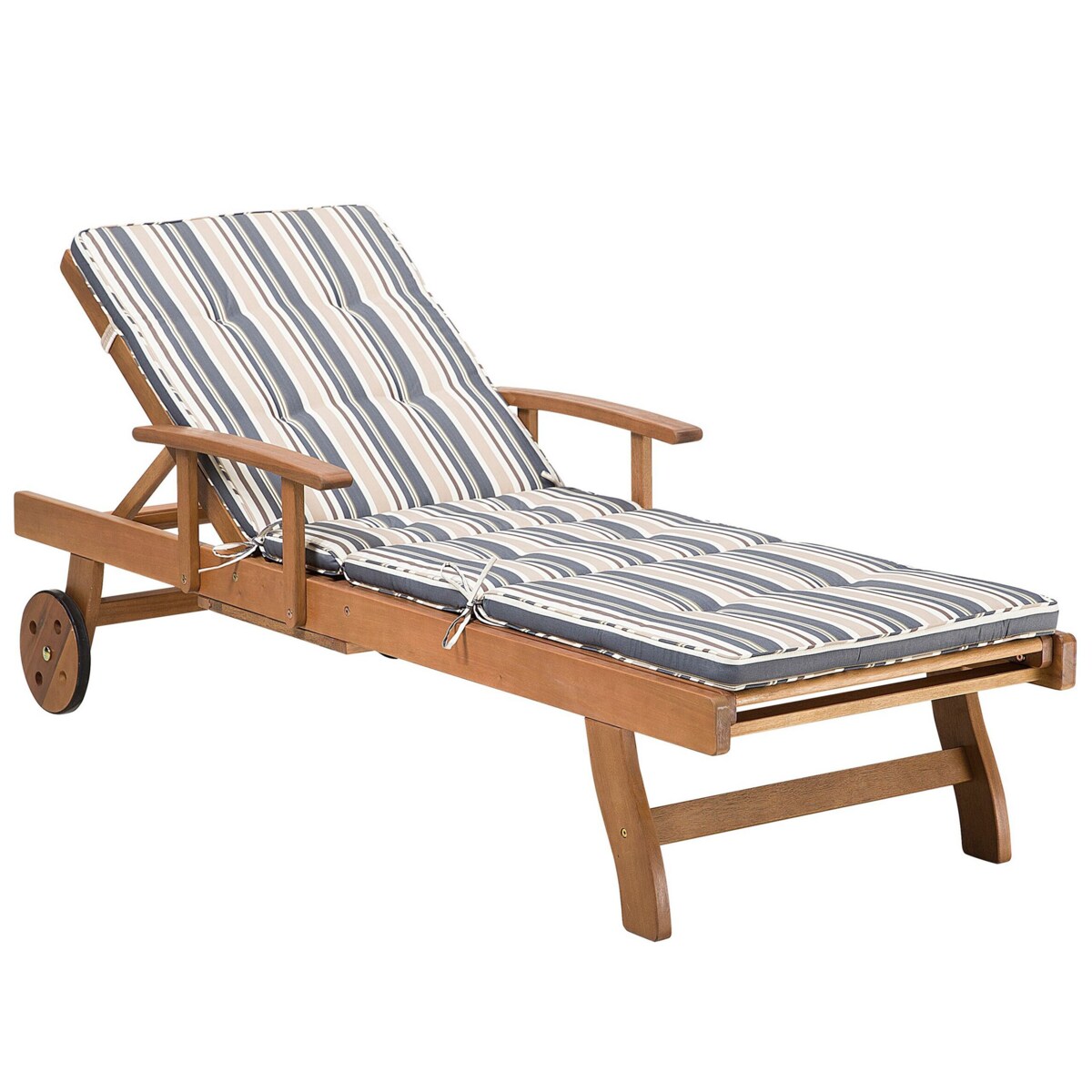 Poduszka na leżak ogrodowy TOSCANA 188 x 59 cm Niebieski