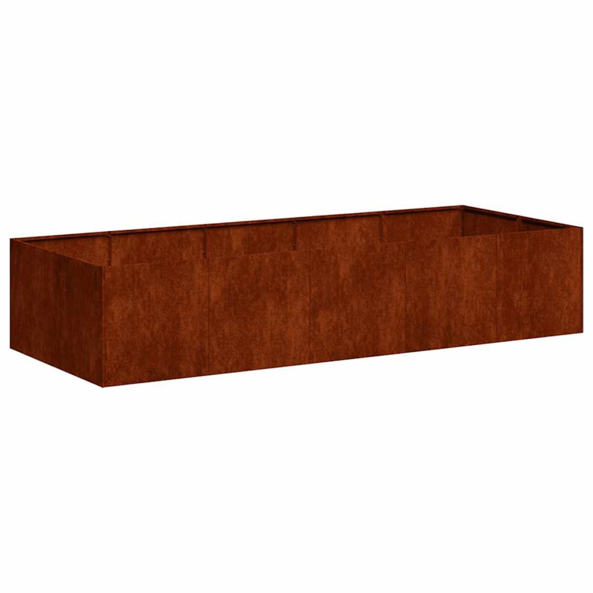 vidaXL Doniczka Rusty 200x80x40 cm Stal nierdzewna