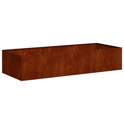 vidaXL Doniczka Rusty 200x80x40 cm Stal nierdzewna