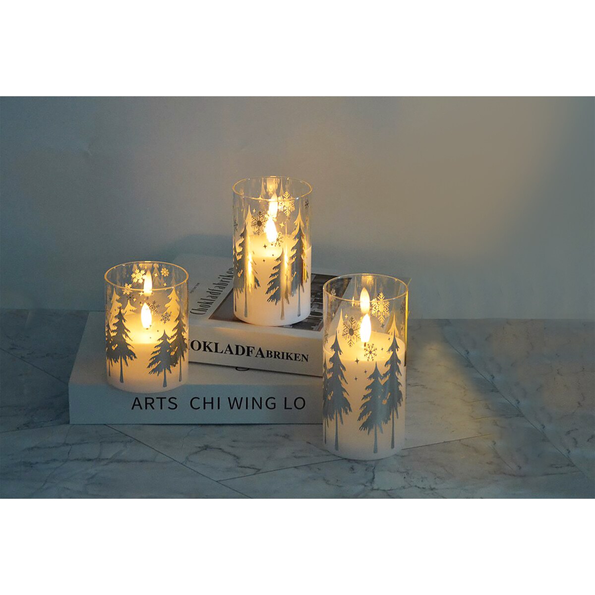 NIKOLAO Świeca Led 7,5xh12,5cm