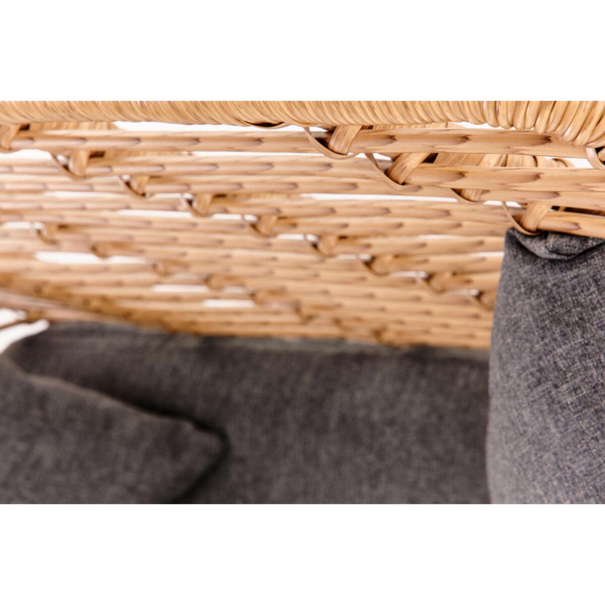 Konsimo ABLA Brązowa sofa ogrodowa w stylu boho