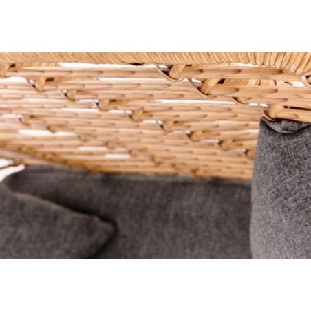 Konsimo ABLA Brązowa sofa ogrodowa w stylu boho