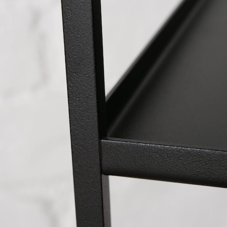 Stoliki kawowe loftowe czarne COMO, 2 sztuki