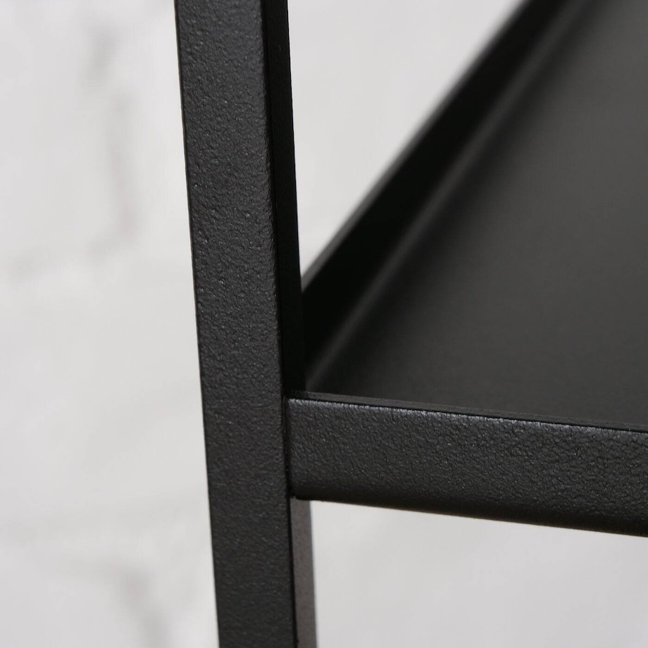 Stoliki kawowe loftowe czarne COMO, 2 sztuki