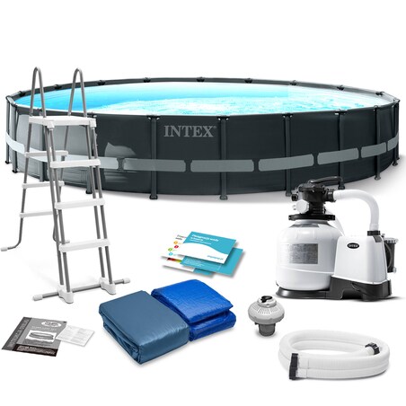 Basen ogrodowy stelażowy z pompą 610x122 cm INTEX 26334