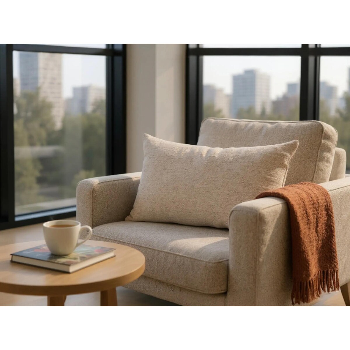 Kremowa Poduszka Dekoracyjna Sigrid 50x30 jasny beż