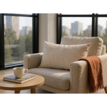 Kremowa Poduszka Dekoracyjna Sigrid 50x30 jasny beż