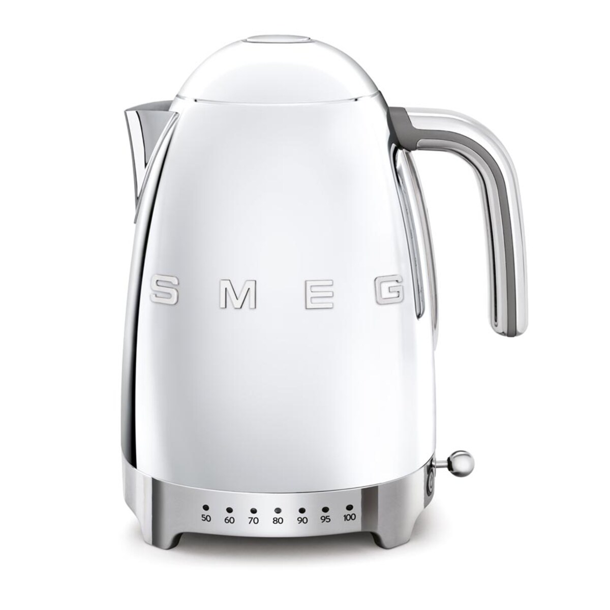 Czajnik elektryczny z regulacją temperatury 1,7 l (chromowany) 50's Style SMEG