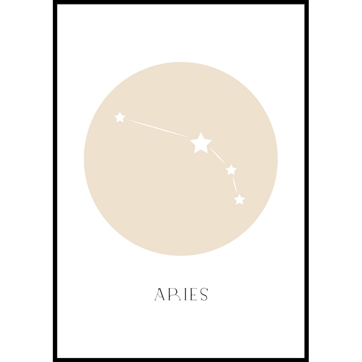 plakat znak zodiaku 2 baran 21x30 cm