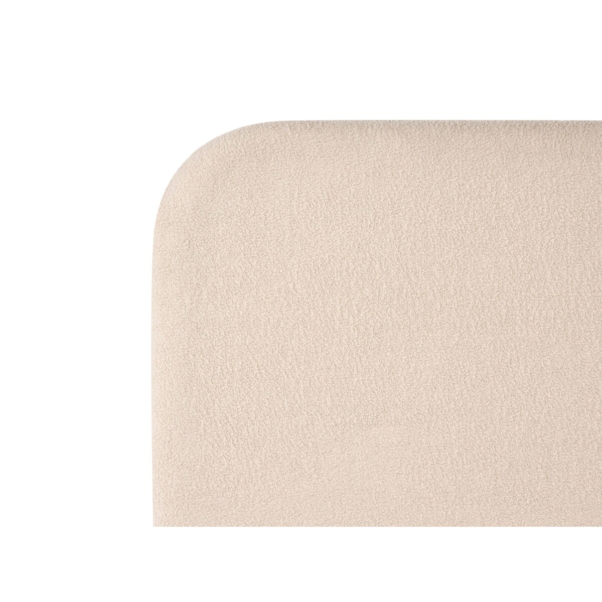 Łóżko Boucle FLAYAT 120 x 200 cm Jasnobeżowy