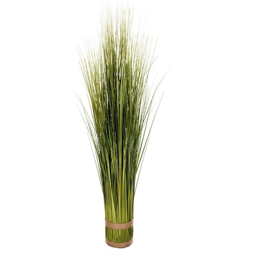 Sztuczne kwiaty do wazonu - trawa ozdobna z jutowym wiązaniem, 100 cm