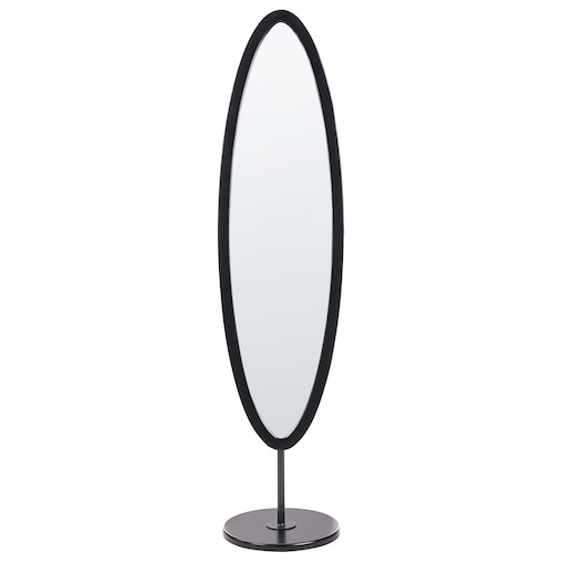 Lustro stojące LOUVIGNY 167 cm Czarny
