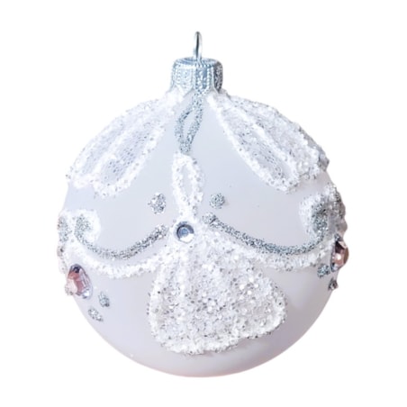 Bombka szklana 4 szt. VETTORE niebieskie Ø 120 mm