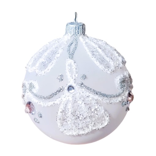 Bombka szklana 4 szt. VETTORE niebieskie Ø 120 mm