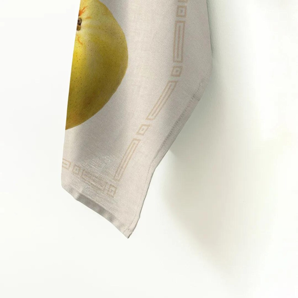 Lniany ręcznik kuchenny - gruszki w ramce