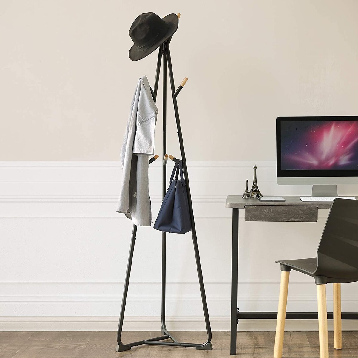 Wieszak Stojący Podłogowy Do Przedpokoju Czarny
