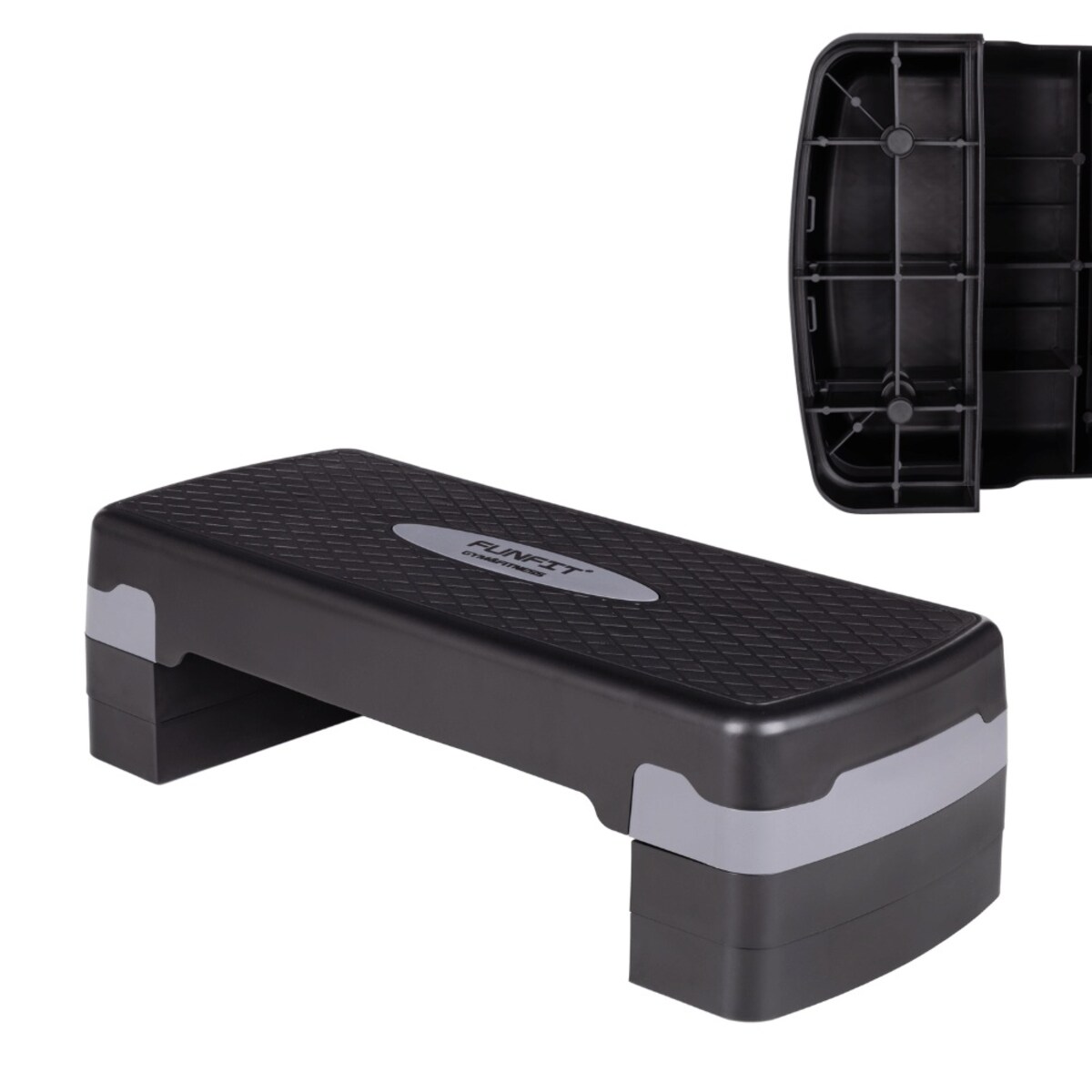 Step do aerobiku stepper schodek fitness 3 stopniowy regulowany FUNFIT