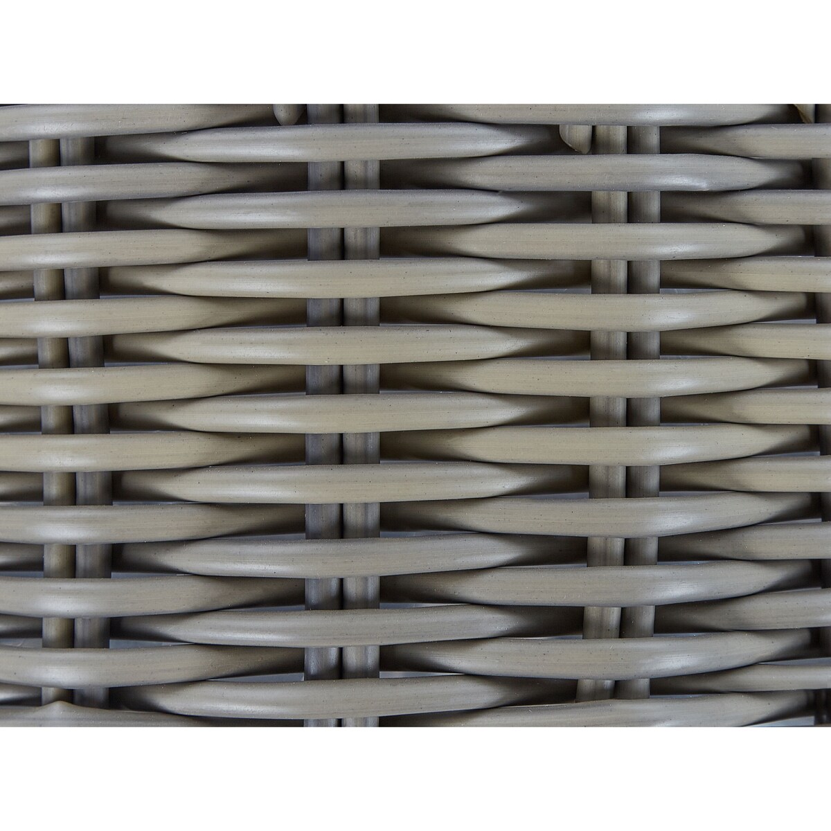 Zestaw 3 koszy na kwiaty z technorattanu brązowoszary NIKITI