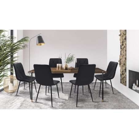 Krzesło PIADO czarne (zestaw nogi + śruby)