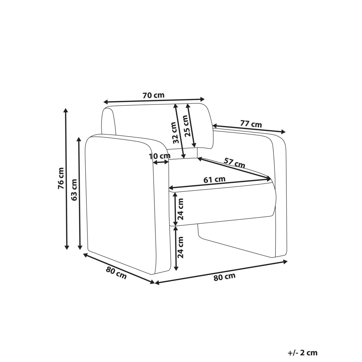 Fotel HALLSBERG Boucle Beżowoszary