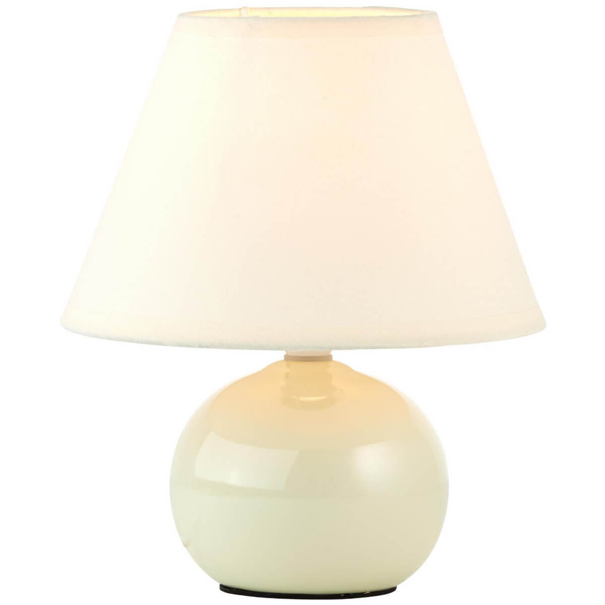 Abażurowa lampka stołowa Primo 61047/28 Brilliant ceramiczna beżowy