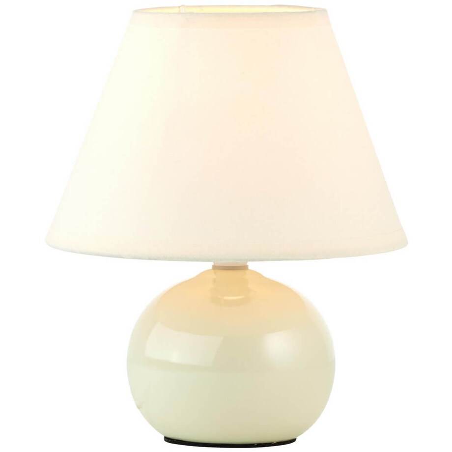 Abażurowa lampka stołowa Primo 61047/28 Brilliant ceramiczna beżowy