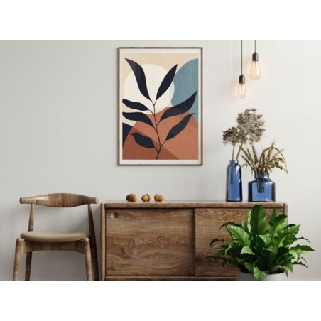 Poster Story, Plakat, Obraz - Delikatna Gałązka i Kształty No3, wymiary 70 x 100 cm