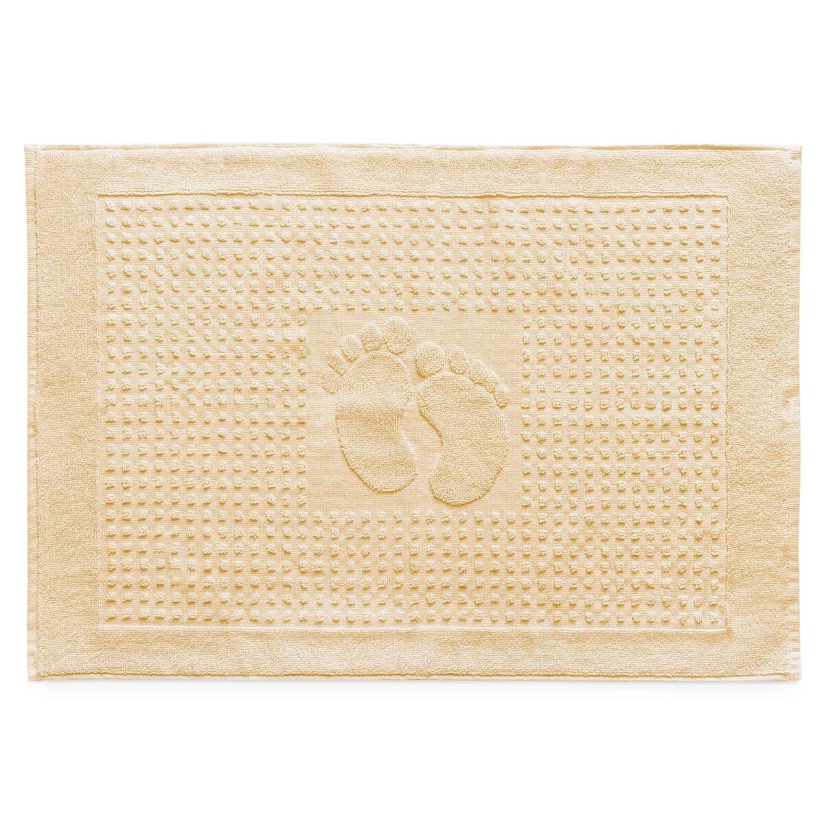 Dywanik łazienkowy 50x70 Stopki, 100% bawełna, kolor krem